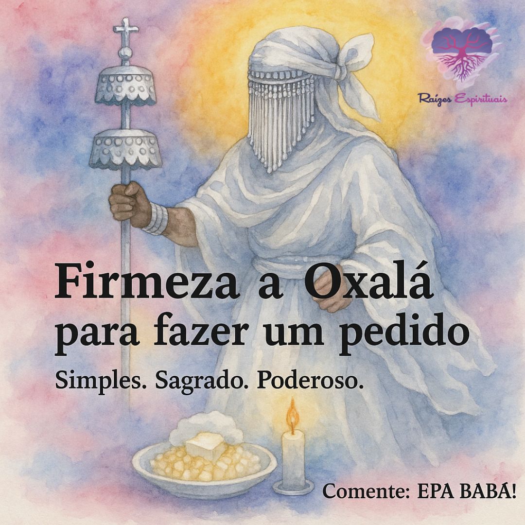 Firmeza a Oxalá para fazer um pedido