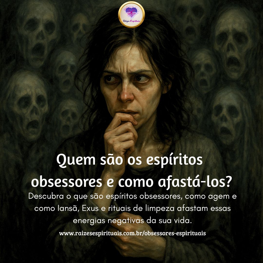 Descubra o que são espíritos obsessores, como agem e como Iansã, Exus e rituais de limpeza afastam essas energias negativas da sua vida.