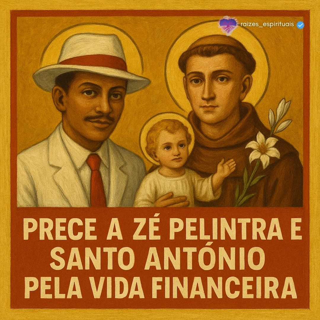 Prece a Zé Pelintra e Santo Antônio pela vida financeira
